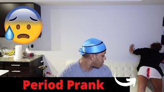 PERIOD PRANK ON BOYFRIEND CUTE REACTION [upl. by Britney]