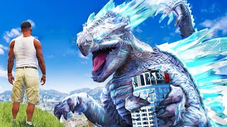 Franklin Found TITANUS SHIMO In GTA 5 Godzilla [upl. by Okiron]