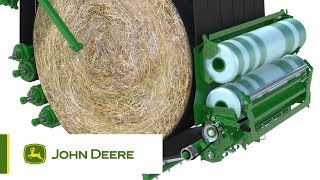 John Deere  MSeries Variable Chamber Baler [upl. by Lora]