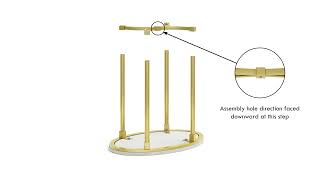 The Bordeaux End Table Assembly Video  Madison Park Signature [upl. by Saoj943]