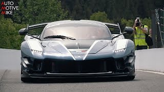 NEW Ferrari FXX K EVO SOUND  Start Up Accelerations amp Downshifts at SpaFrancorchamps [upl. by Eelsha]