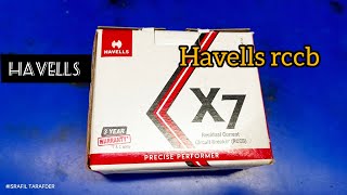 Havells rccb 32A X7  Havells MCB  havells [upl. by Edualcnaej]