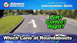 Which Lane At Roundabouts  Learn to drive Intermediate skills [upl. by Ierna]