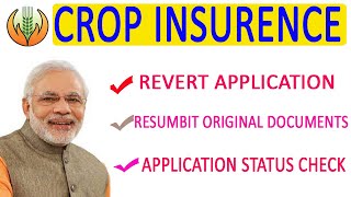 Pmfby revert application status  pmfby apply online 2021  pmfby reject application 2021 [upl. by Ku]