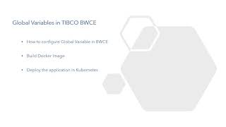 How to create global variable in TIBCO BWCE and deploy in Kubernetes [upl. by Bradley]