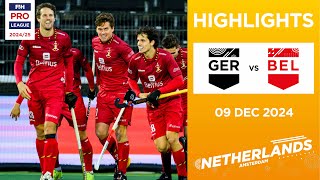 FIH Hockey Pro League 202425 Highlights Germany vs Belgium M  Match 2 [upl. by Dyrrej]