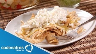 Receta de chilaquiles verdes de pavo Cocinando con Monoel Changose y Moniko Chimpanzon [upl. by Benito]