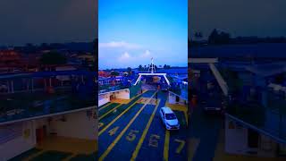 Morning ferry from menumbok to Labuan sabah labuan ferry transport sabahan tour viral [upl. by Kellda898]