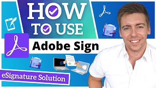 Electronic Signature Tutorial  Sign PDFs Online With Abobe Sign Adobe Acrobat Tutorial [upl. by Nibroc]