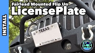 Flip Up License Plate Holder mounted on Fairlead [upl. by Ysteb203]