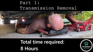 Dodge Grand Caravan Transmission Replacement at Home  Part 1 The Removal [upl. by Saibot]