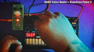 Overdriving the KORG Volca BEATS techno korgvolcabeats jam overdrive [upl. by Spanjian]