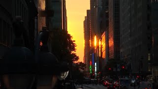 Manhattanhenge Dos últimas noches para poder disfrutar de este gran fenómeno  El Minuto Spanish [upl. by Enajiram]