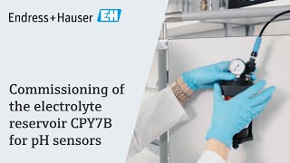 Commissioning of the electrolyte reservoir CPY7B for pH sensors  endresshauser [upl. by Inajna]