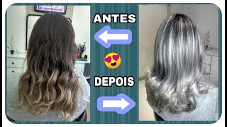 Mechas platinadas  passo a passo [upl. by Freda]