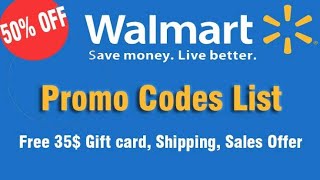 Walmart Promo Code [upl. by Nonnag]