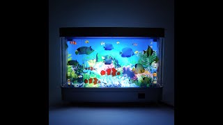 Vintage Y2K Aquarium Motion Lamp Rotating Moving Night Light Deep Sea Ocean Fish y2k aquarium [upl. by Stace]