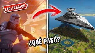 ¿QUÉ PASÓ con la NAVE en el CIELO  Explicación de Fortnite X Star Wars [upl. by Ax254]