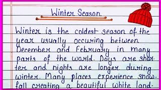 Winter Season Essay  English Essay On Winter Season  Short Essay On Winter Season [upl. by Helen]