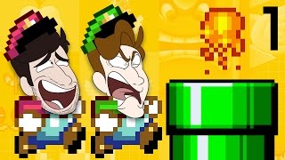 SuperMega Plays MARIO MAKER  EP 1 Pipe Hell [upl. by Oruam]