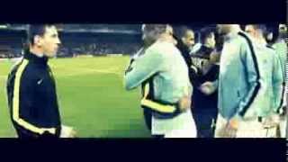 Yaya Toure hugging Messi amp dancing with Alves before match  Barcelona vs Man City  2nd leg 2014 [upl. by Porty]