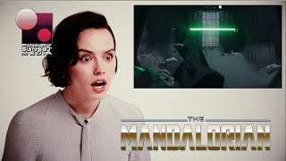 Daisy Ridley REACTION To Seeing Luke Skywalker On The Mandalorian Season 2 Episode 8 [upl. by Nwotna]