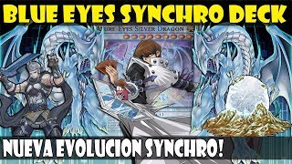 BLUE EYES WHITE DRAGONDRAGON BLANCO DE OJOS AZULES SYNCHRO DECK  NUEVA EVOLUCIÓN  DUEL LINKS [upl. by Nereids]