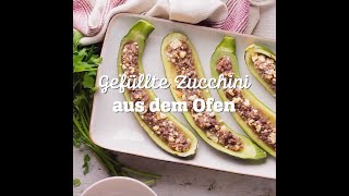 Gefüllte Zucchini aus dem Ofen  KptnCook [upl. by Sehcaep]