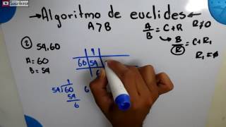 ALGORITMO DE EUCLIDES Máximo Común Divisor  EJERCICIOS 2 [upl. by Noicnecsa]