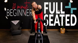 20 Minute FULL SEATED Beginner Indoor Cycling Workout [upl. by Atikram]