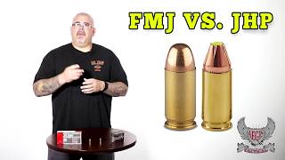 FMJ vs Hollow point 9mm pistol glock [upl. by Draude237]