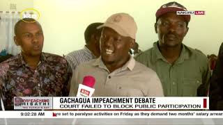 Nakuru residents engage in public participation ahead of Gachagua impeachment process [upl. by Yaja]