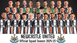 Newcastle United Official Squad Season 202425  Newcastle United Squad 2425 Premier League 2425 [upl. by Mosnar]