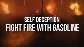 Self Deception  Fight Fire With Gasoline Lyrics [upl. by Oralia221]