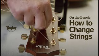 How To Change Acoustic Guitar Strings  On the Bench with Rob Magargal [upl. by Boonie]