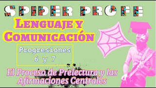 Spider Profe  Lenguaje y Comunicación  La Prelectura y las Afirmaciones Centrales  Prog 6 y 7 [upl. by Aisauqal717]