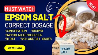 How to use Epsom Salt for Different Fish Treatments  Fish Stay Healthy and Happy  Must Watch [upl. by Netsreik]