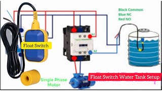 Float Switch Water Tank Setup how to make float Switch NBRelectricaltech [upl. by Cathrin]