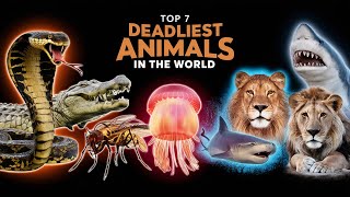 Top 7 Deadliest Animals in the World Ranked By Danger to Humans DangerousAnimals WildlifeFacts [upl. by Canica]