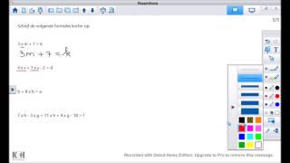 Wiskunde Hoe schrijf ik formules korter op [upl. by Leanatan]
