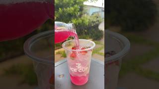 7ELEVEN MINI STRAWBERRY DRINK 🍓🍋🍬asmr icecup strawberry gummy shorts [upl. by Akerdna164]