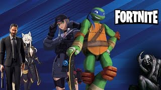 Fortnite Gameplay with Chigusa amp Leonardo [upl. by Helbonia303]