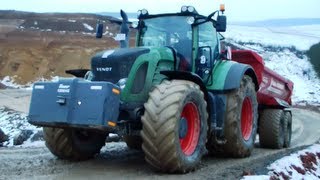 Fendt 930  820 mit Krampe HP 20 im Steinbruch Lohnunternehmen Schmitt [upl. by Naihtsirc]