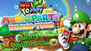 WiiLikeToPlay  Mario Party Island Tour Funny Moments [upl. by Nylyak]