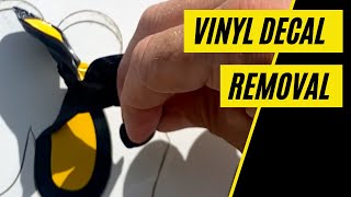 How I Removed Vinyl Decals From My Van Different Methods Tested [upl. by Anwahsat103]