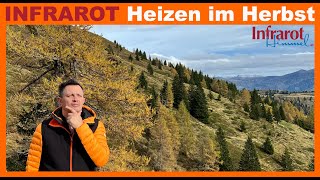 INFRAROT Heizen im Herbst  wer kennt das nicht es ist ungemütlich amp die Zentralheizung heizt nicht [upl. by Spada]