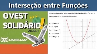 Interseção entre Funções  Vest Solidário UNISUAM unisuam [upl. by Lucais]