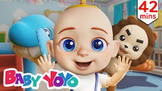 Peek A Boo Where Are You with Coco amp DooDoo more nursery rhymes amp Kids songs  Baby yoyo [upl. by Egdirdle]