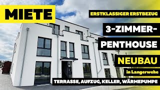 MIETE I ERSRBEZUG I 3Zimmer Penthouse in Langerwehe I Terrasse  Aufzug  Keller  Wärmepumpe [upl. by Abigail]