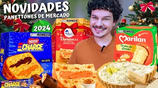 LANÇAMENTOS DE PANETONES DE MERCADO 2024  Vale a pena [upl. by Nyrahtak]